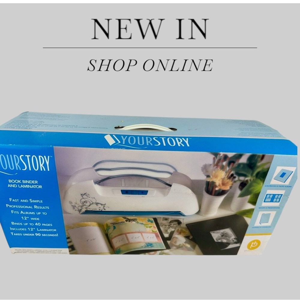 Book Binder and Laminator - White